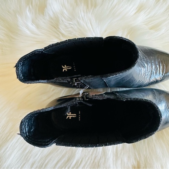 New Frye Sandra Black Leather Boots 7.5 - Picture 8 of 9